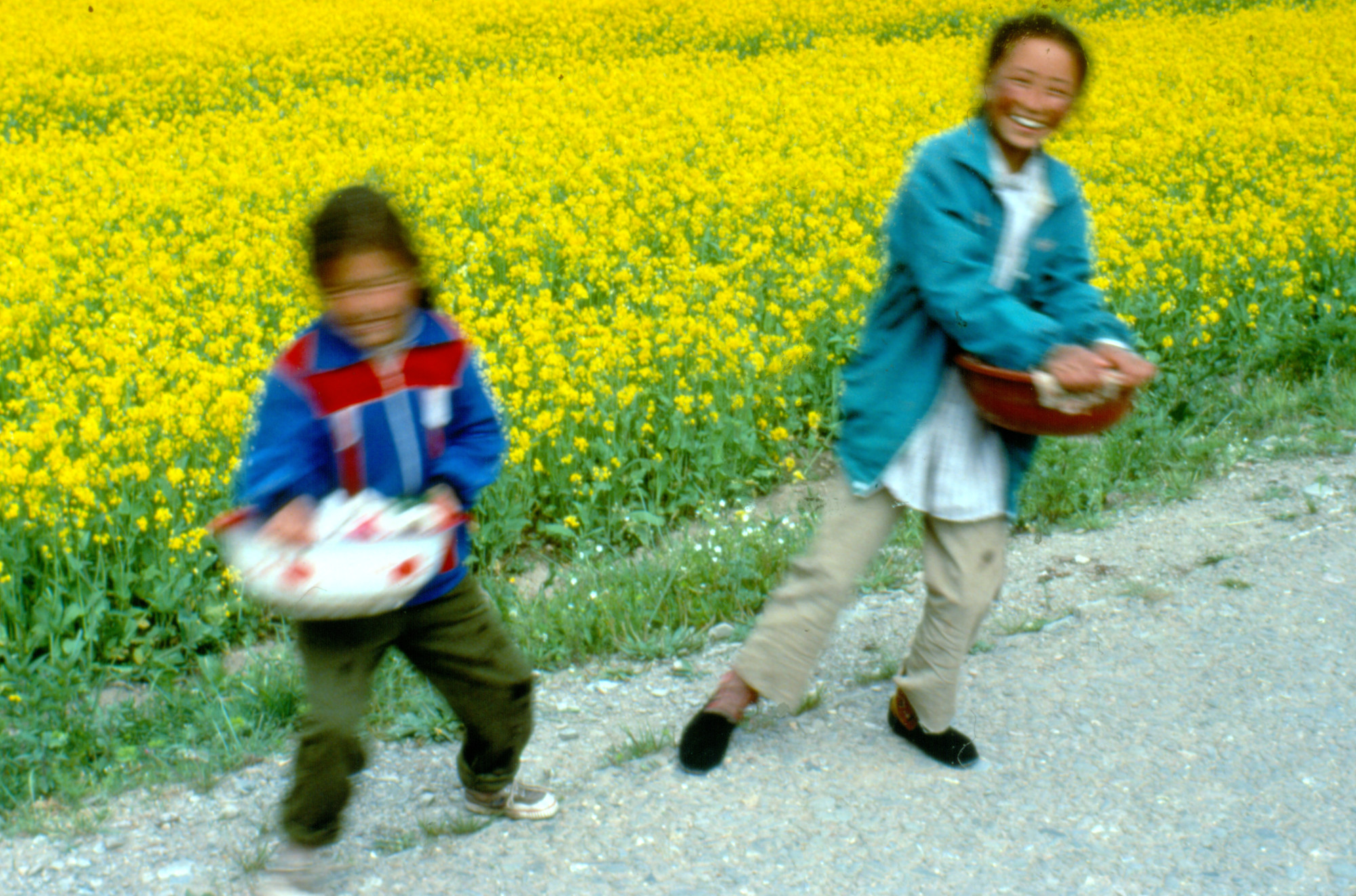 Girls escaping